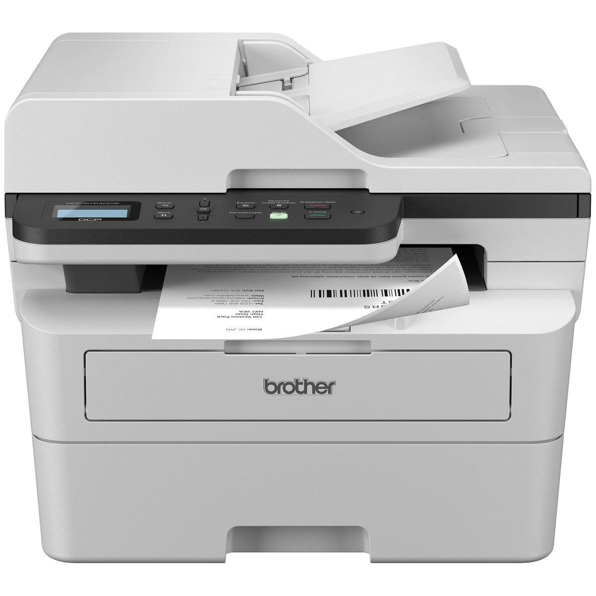 Multifuncional Brother Mono Láser DCP-B7640DW con Impresión Dúplex Wi-Fi/Ethernet/USB Funciones de Copiado y Escaneado