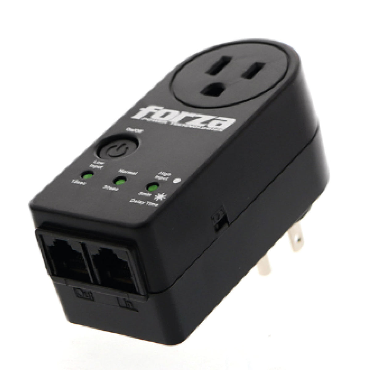 Protector de Voltaje Forza FVP-1201N 900J/1800W Capacidad de Protección y Temporizador Giro de 350° Negro