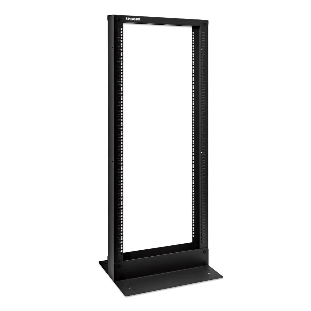 Rack Intellinet de Dos Postes 19" 26U Estándar Desarmado Flactpack Color Negro