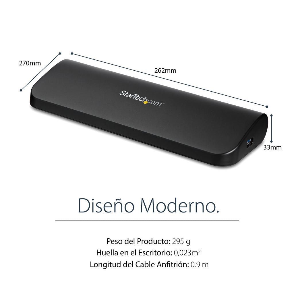 Replicador de Puertos StarTech.com USB3SDOCKHDV