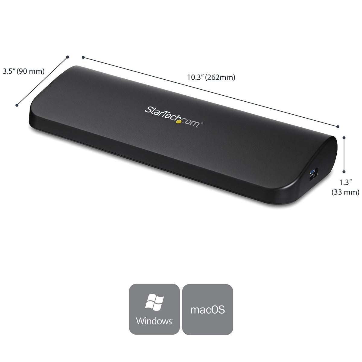 Replicador de Puertos StarTech.com USB3SDOCKHDV