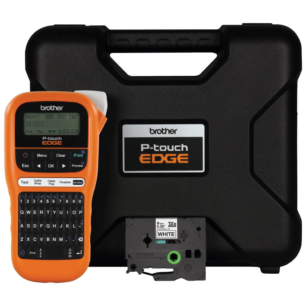 Rotulador Brother P-Touch Edge PT-E110 Impresora Etiquetas Transferecnia Térmica 180x180 DPI Naranja