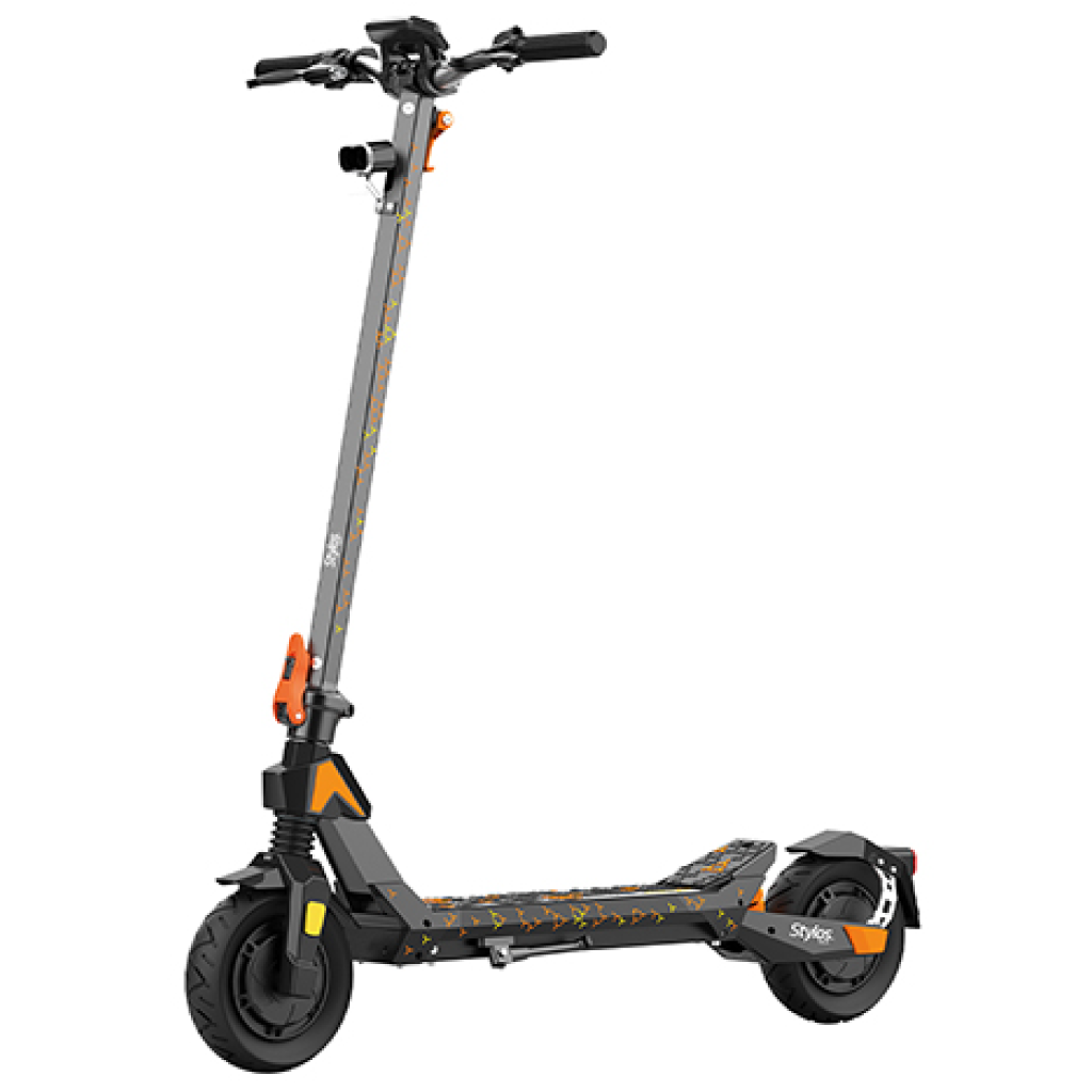 Scooter Eléctrico Stylos M3 Negro con — Naranja