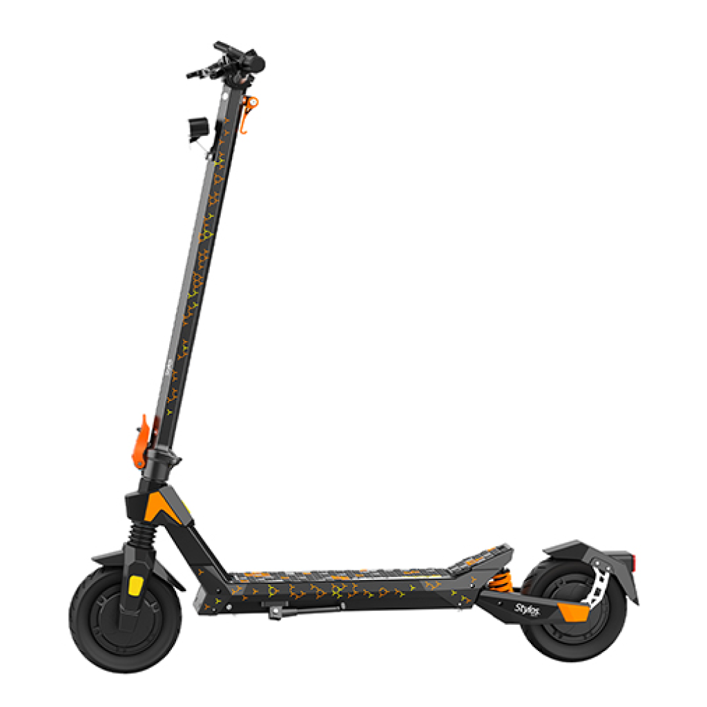 Scooter Eléctrico Stylos M3 Negro con — Naranja