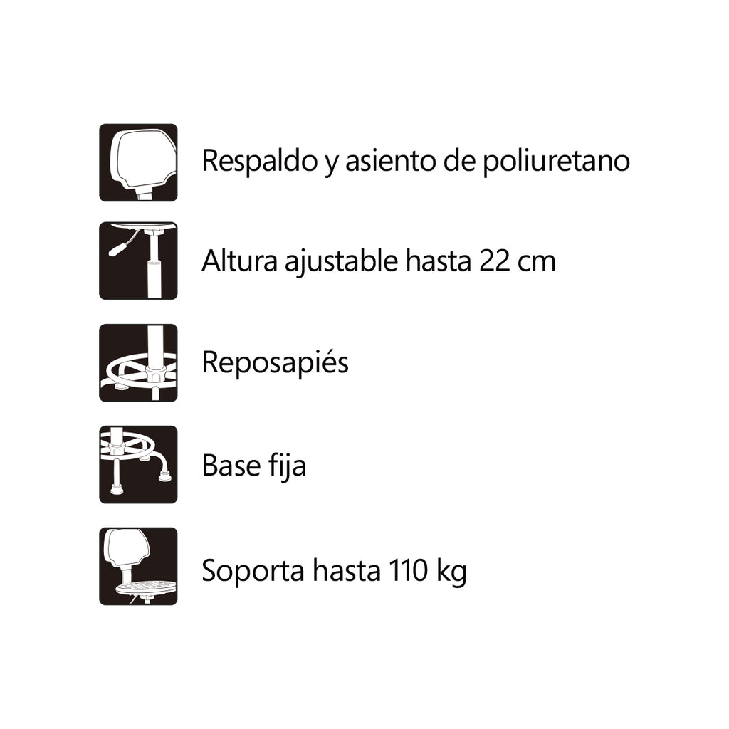 Silla de Trabajo Nextep Alta Resistencia