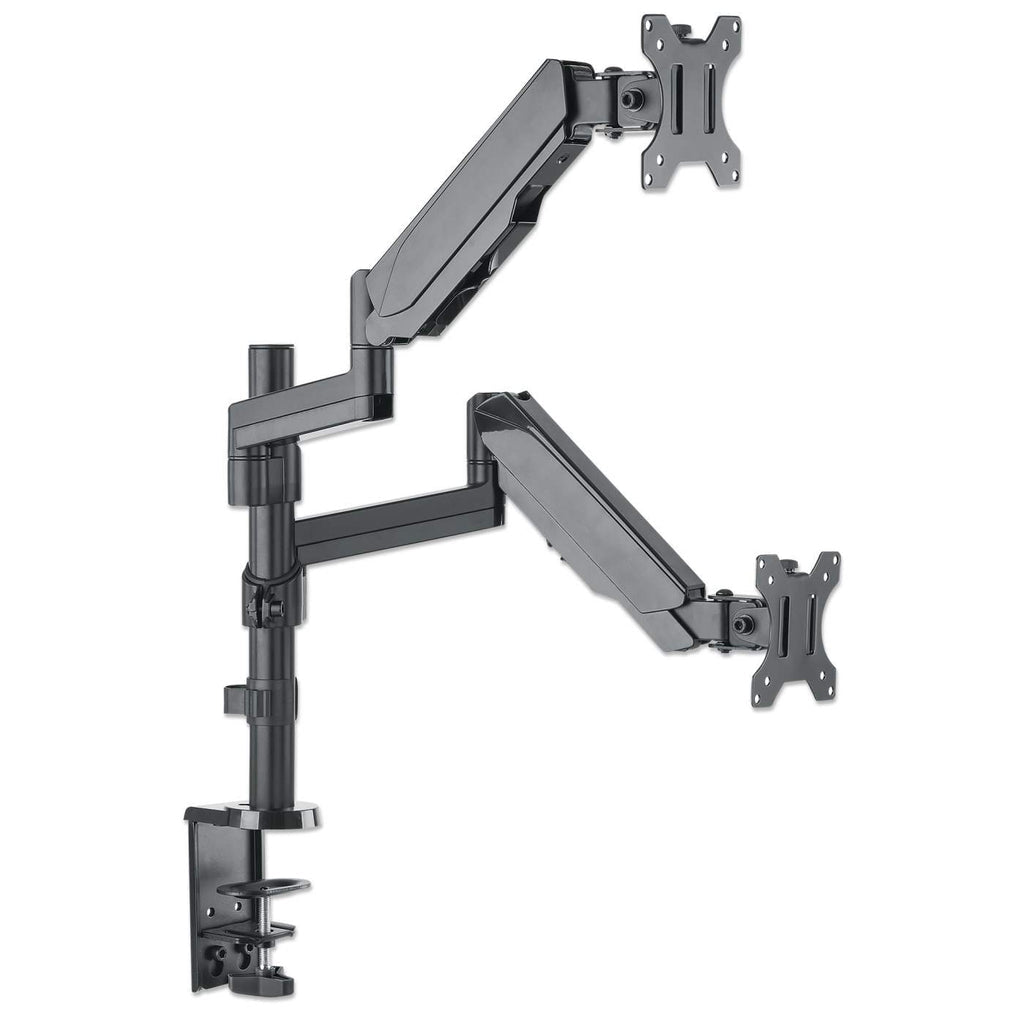 Soporte Monitor Manhattan Universal para 2 Monitores 17" a 32" Pistón Gas Hasta 8 Kg