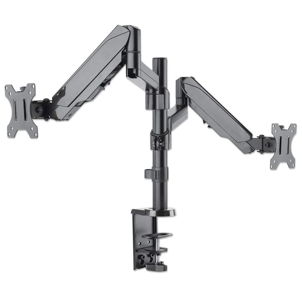 Soporte Monitor Manhattan Universal para 2 Monitores 17" a 32" Pistón Gas Hasta 8 Kg