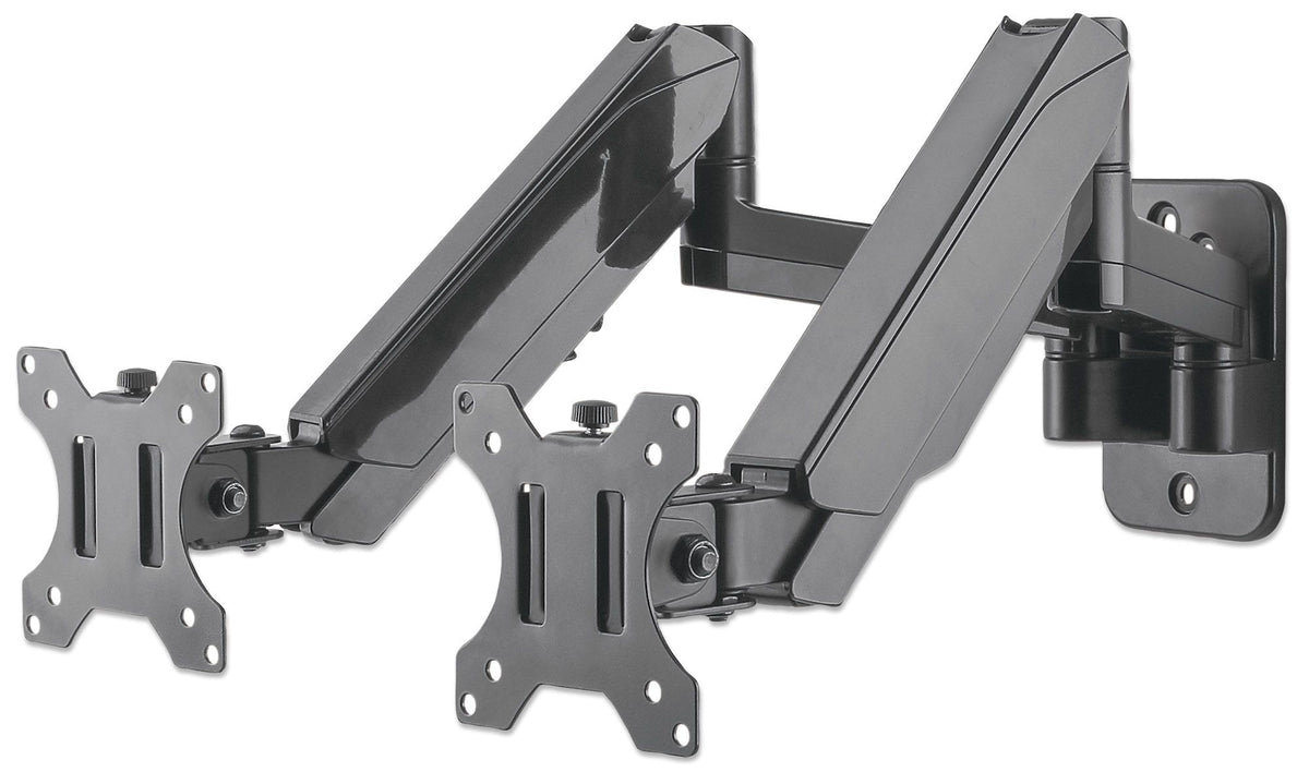 Soporte Monitor Manhattan Universal Pared para 2 Monitores 17" a 32" Pistón Hasta 8 Kg