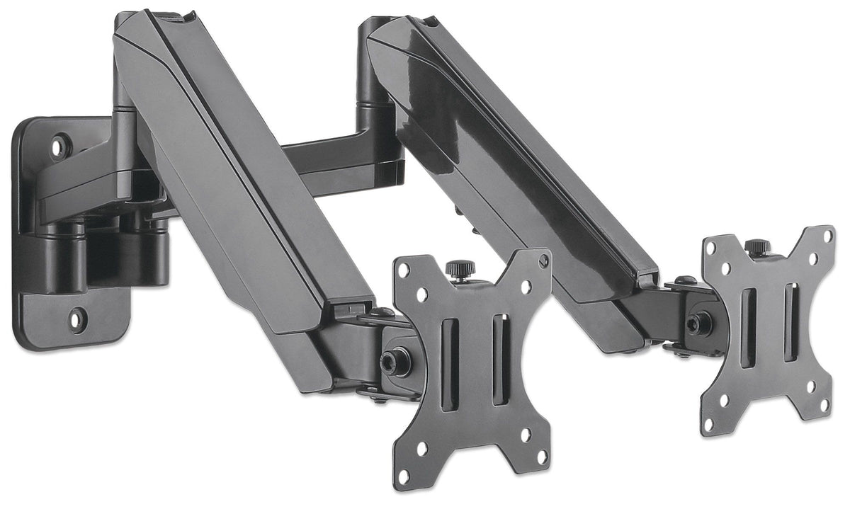 Soporte Monitor Manhattan Universal Pared para 2 Monitores 17" a 32" Pistón Hasta 8 Kg