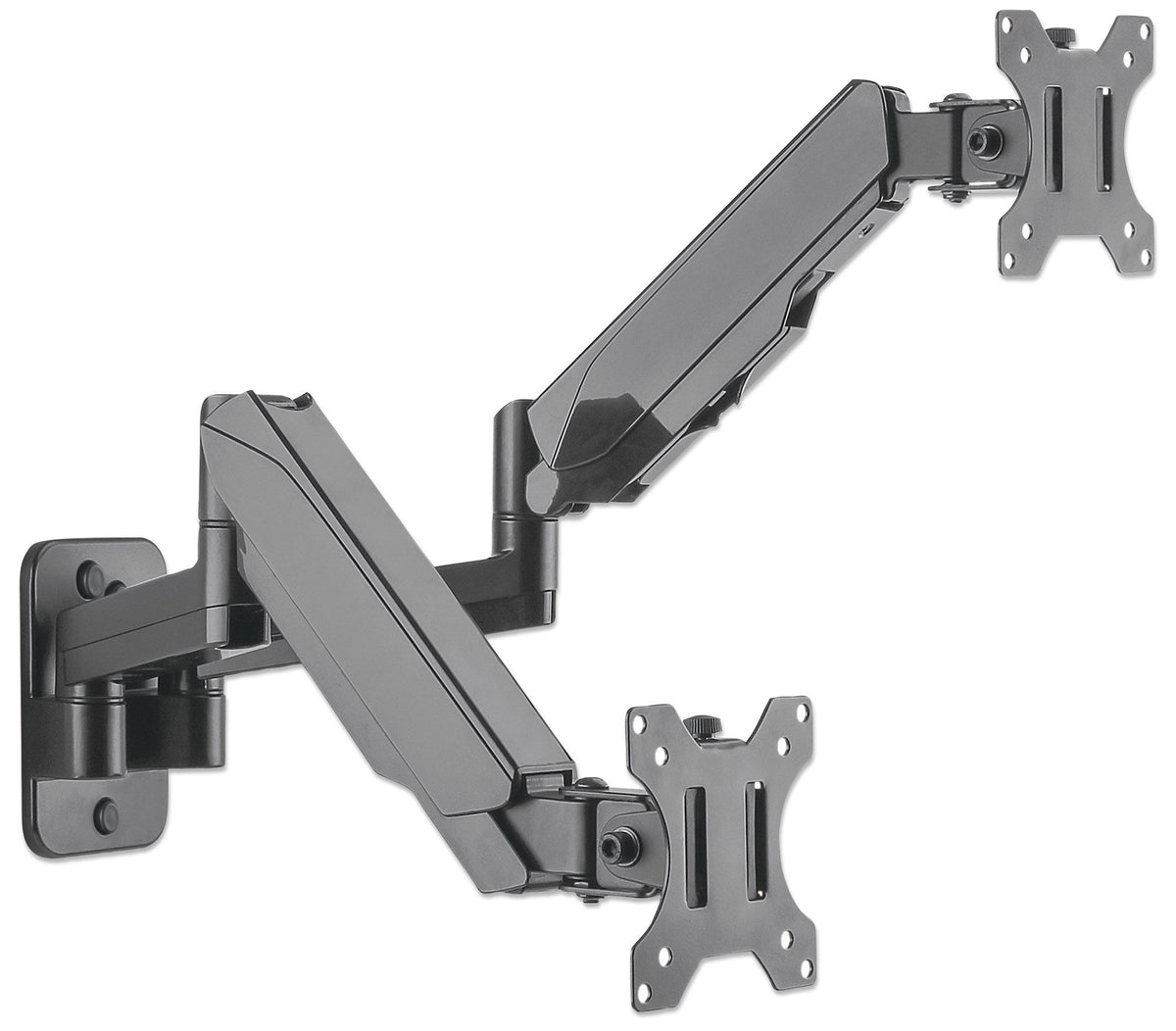 Soporte Monitor Manhattan Universal Pared para 2 Monitores 17" a 32" Pistón Hasta 8 Kg