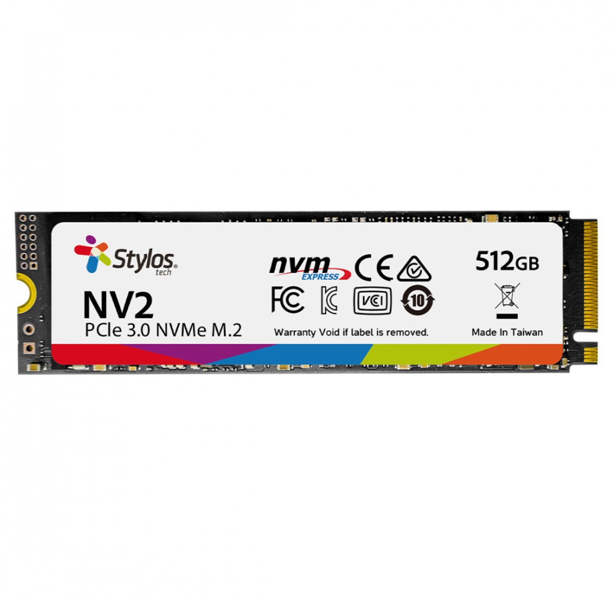 SSD Stylos NVMe M.2 2500 MB/s Escritura 3000 MB/s Lectura PCI Express 3.0 — 512 GB