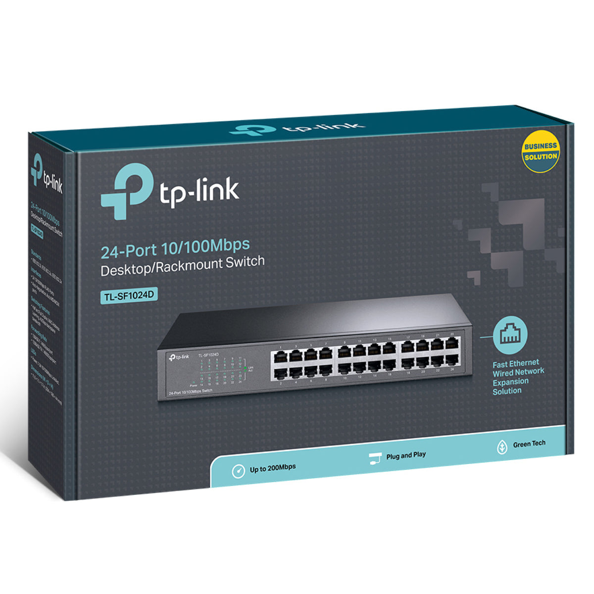Switch TP-Link 24 Puertos Escritorio Montaje Rack