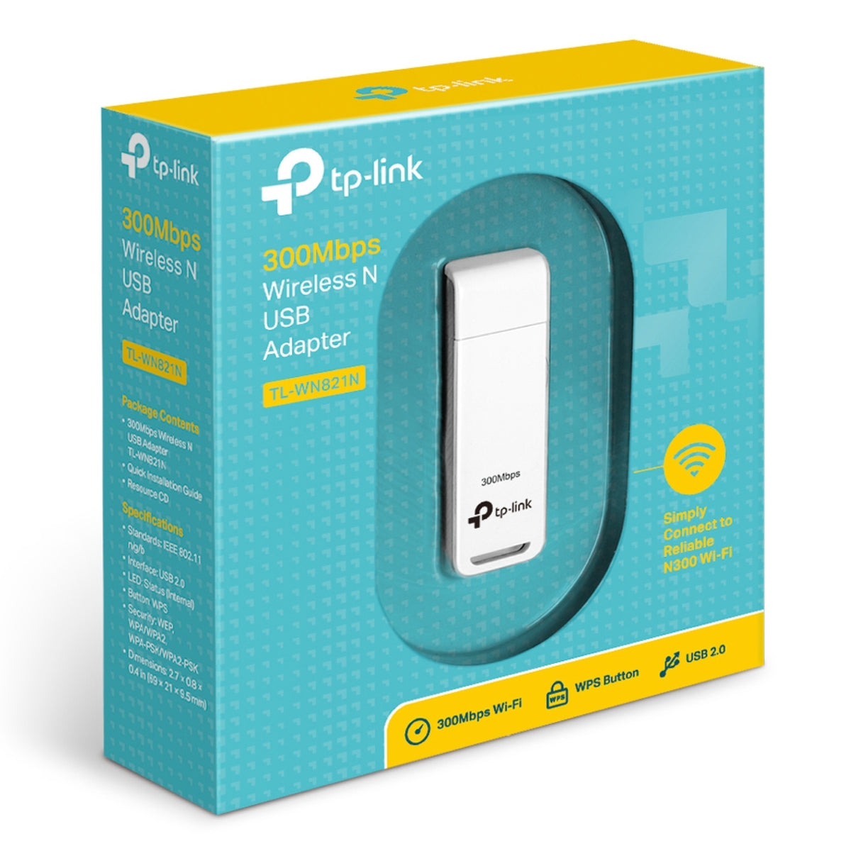 Tarjeta de Red Inalámbrica TP-Link USB N 300MBPS Chipset Ath