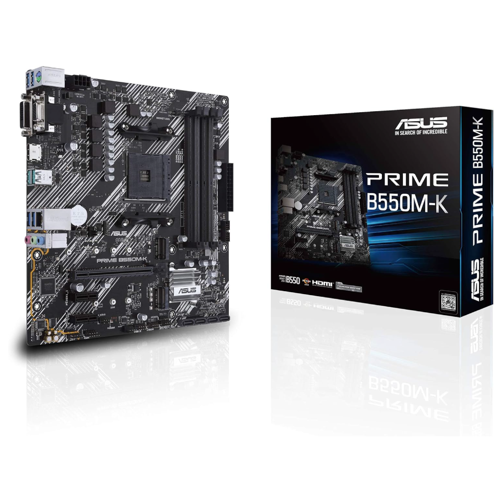 Tarjeta Madre ASUS Prime B550M-K AM4 128GB 4XDDR4 HDMI VGA Dvi
