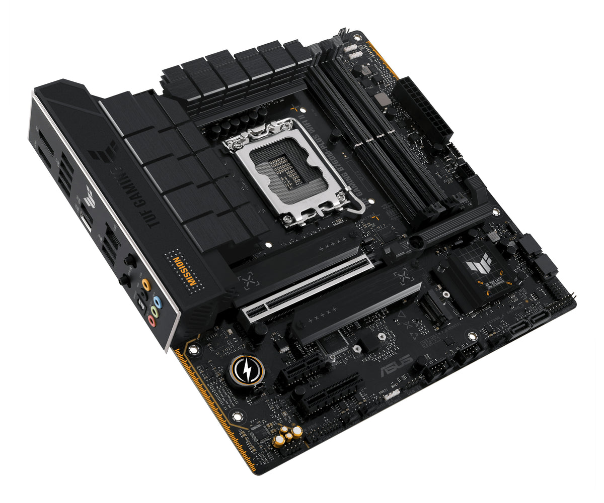 Tarjeta Madre ASUS TUF Gaming B760M-PLUS WiFi II 4xDDR5 192GB 7800Mhz PCIe 5.0 M.2 HDMI DP S 1700 13th 14th mATX Wi-Fi6E