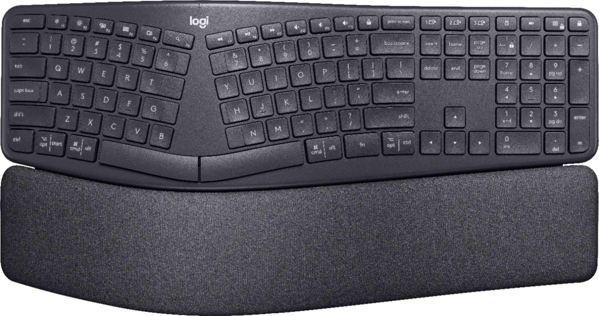 Teclado Logitech Ergo K860 Partido Inalámbrico Español Color Negro