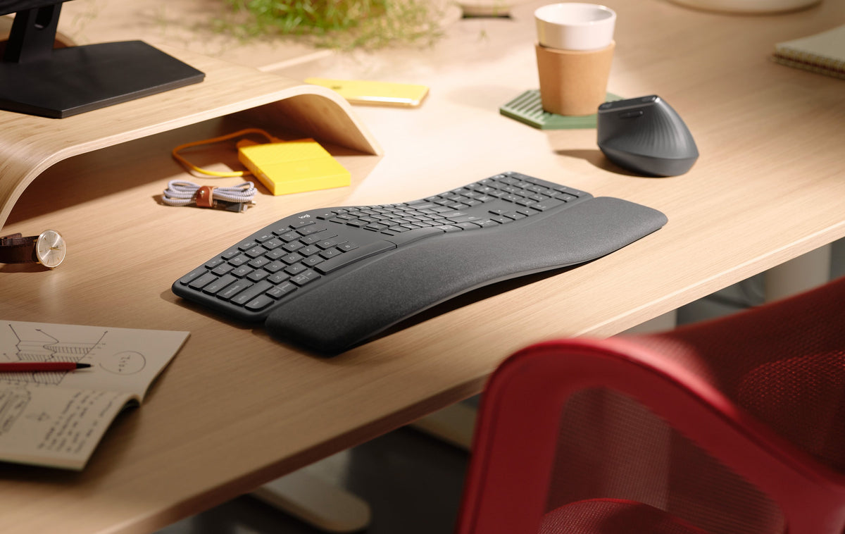Teclado Logitech Ergo K860 Partido Inalámbrico Español Color Negro