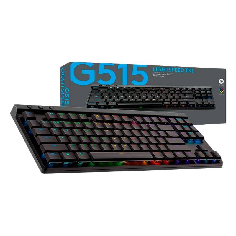 Teclado Logitech G515 LightSpeed TKL Inalámbrico Gaming USB — Negro