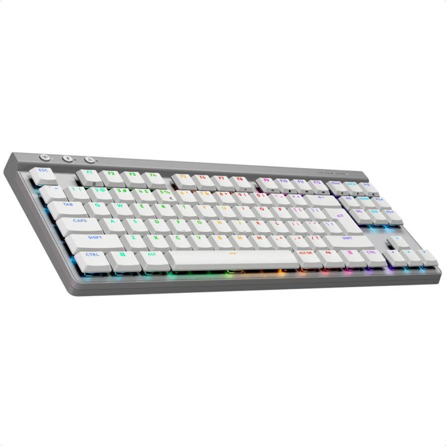 Teclado Logitech G515 LightSpeed TKL Inalámbrico Gaming USB — Blanco