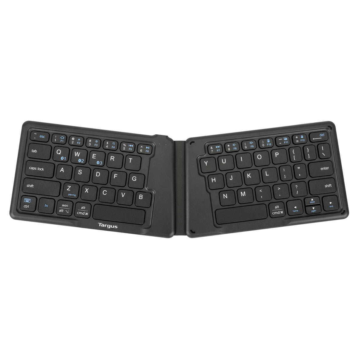 Teclado Targus Inalámbrico Plegable Ergonómico USB Color Negro