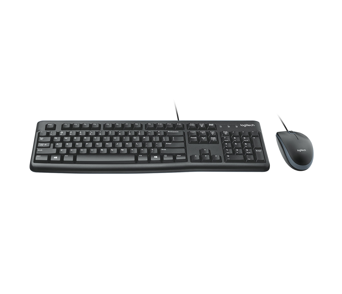 Teclado y Mouse Logitech MK120 Alámbrico USB Color Negro