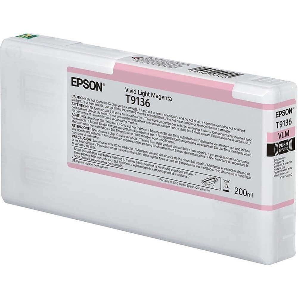 Tinta Epson UltraChrome HD 200Ml Color Magenta Claro Vivo