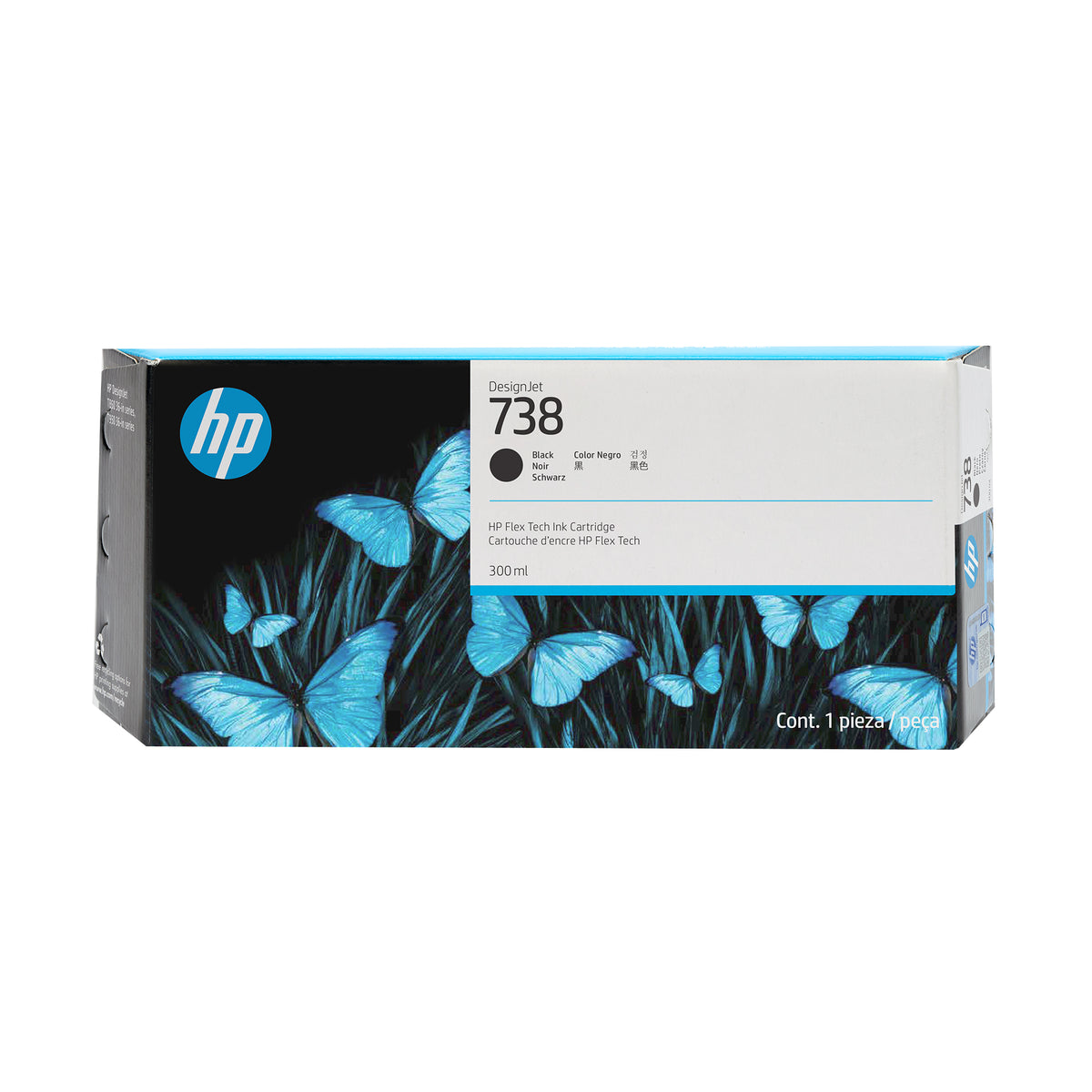 Tinta HP DesignJet 738 300ml — Negro
