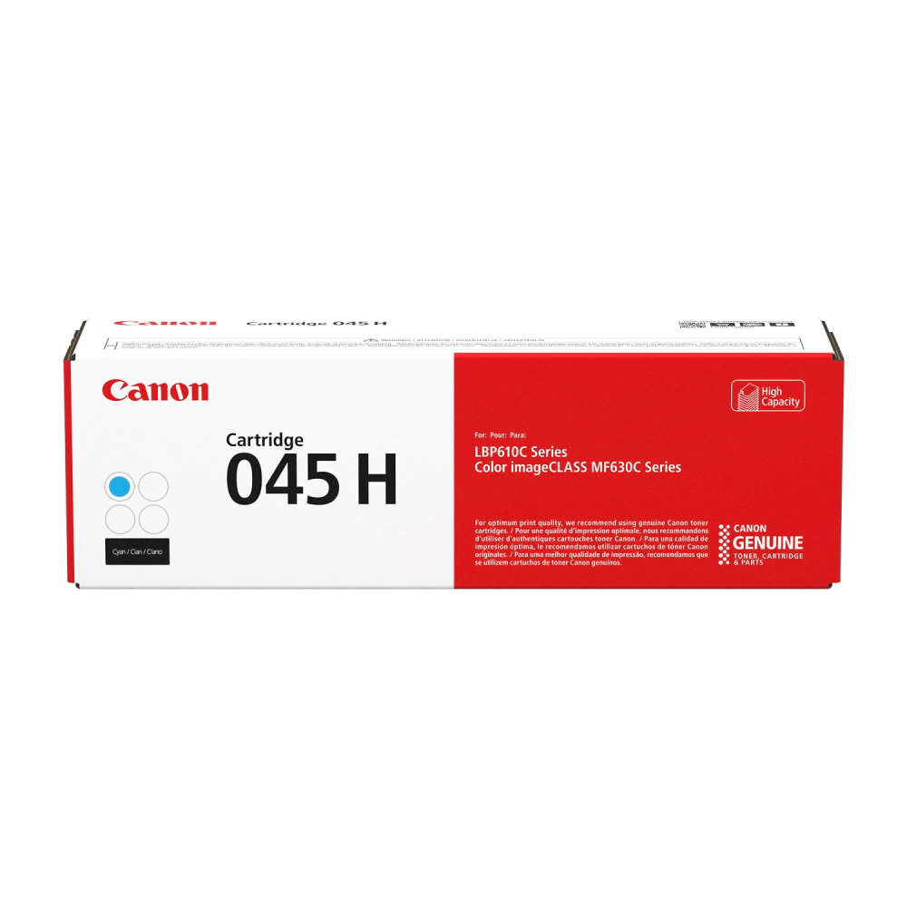 Toner Canon 045H Cyan para imageCLASS Series MF630C/LBP610C (2200 Pag)