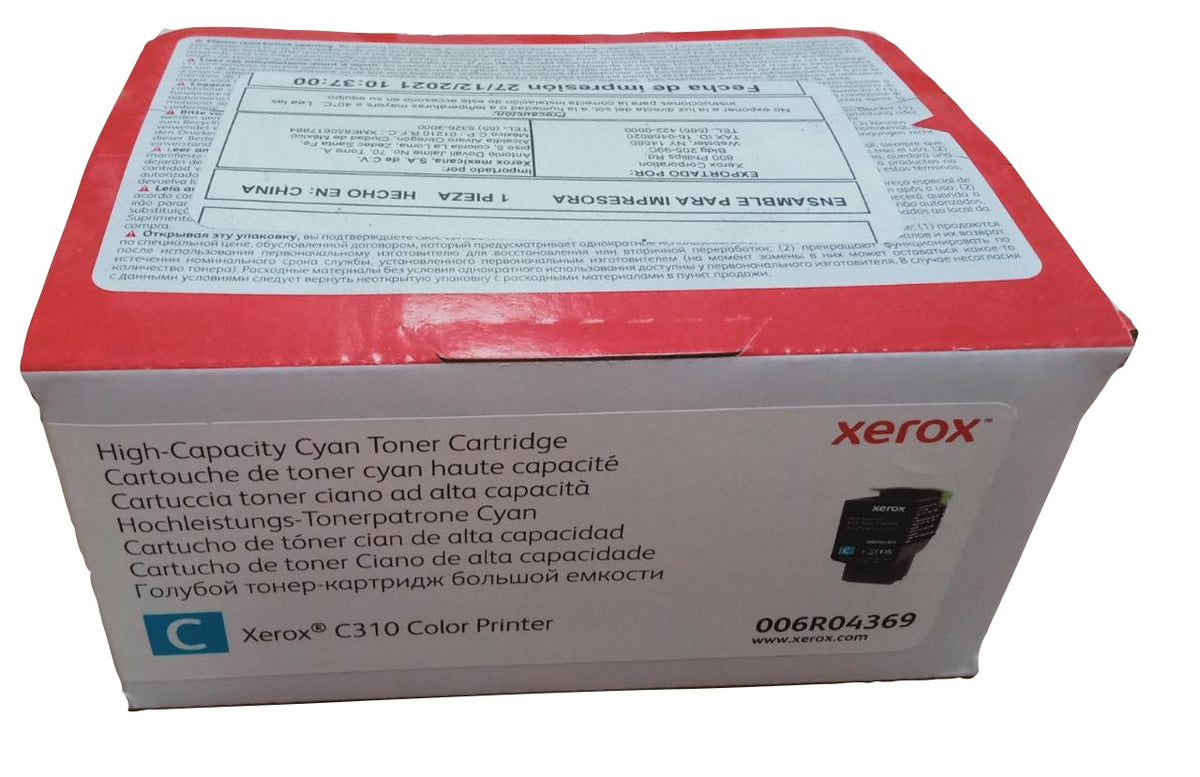 Tóner Xerox C310 5500 Páginas Color Cian