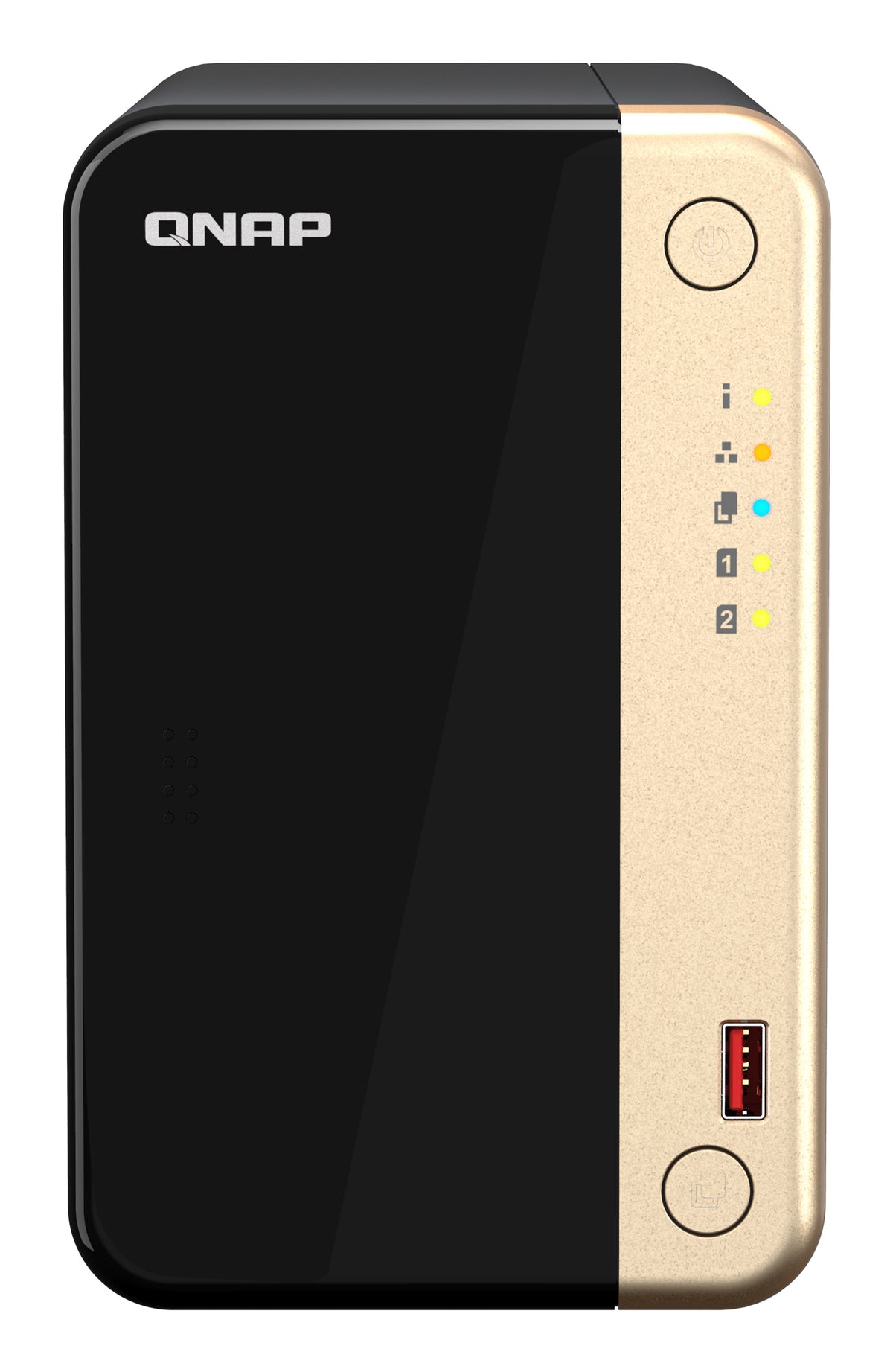 Unidad Almacenamiento NAS QNAP CPU Celeron N5095 Quad Core 2.9GHz 8GB RAM RJ45 2.5GbE 2 Bahias 3.5 Linux Sin Discos