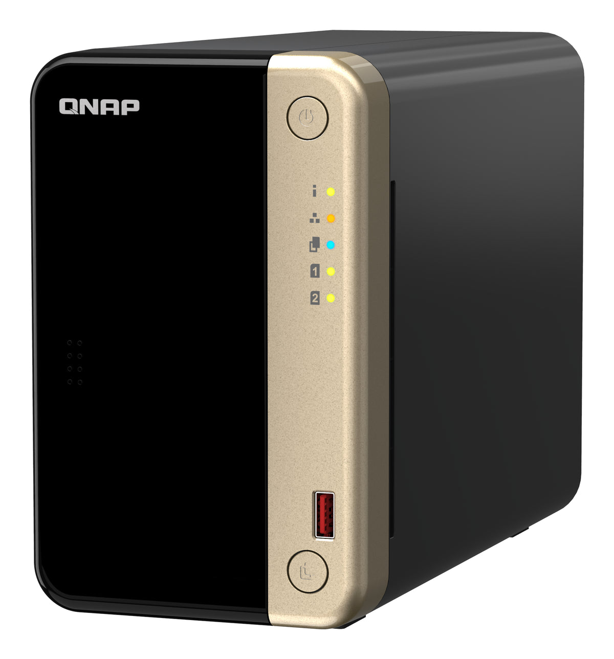 Unidad Almacenamiento NAS QNAP CPU Celeron N5095 Quad Core 2.9GHz 8GB RAM RJ45 2.5GbE 2 Bahias 3.5 Linux Sin Discos