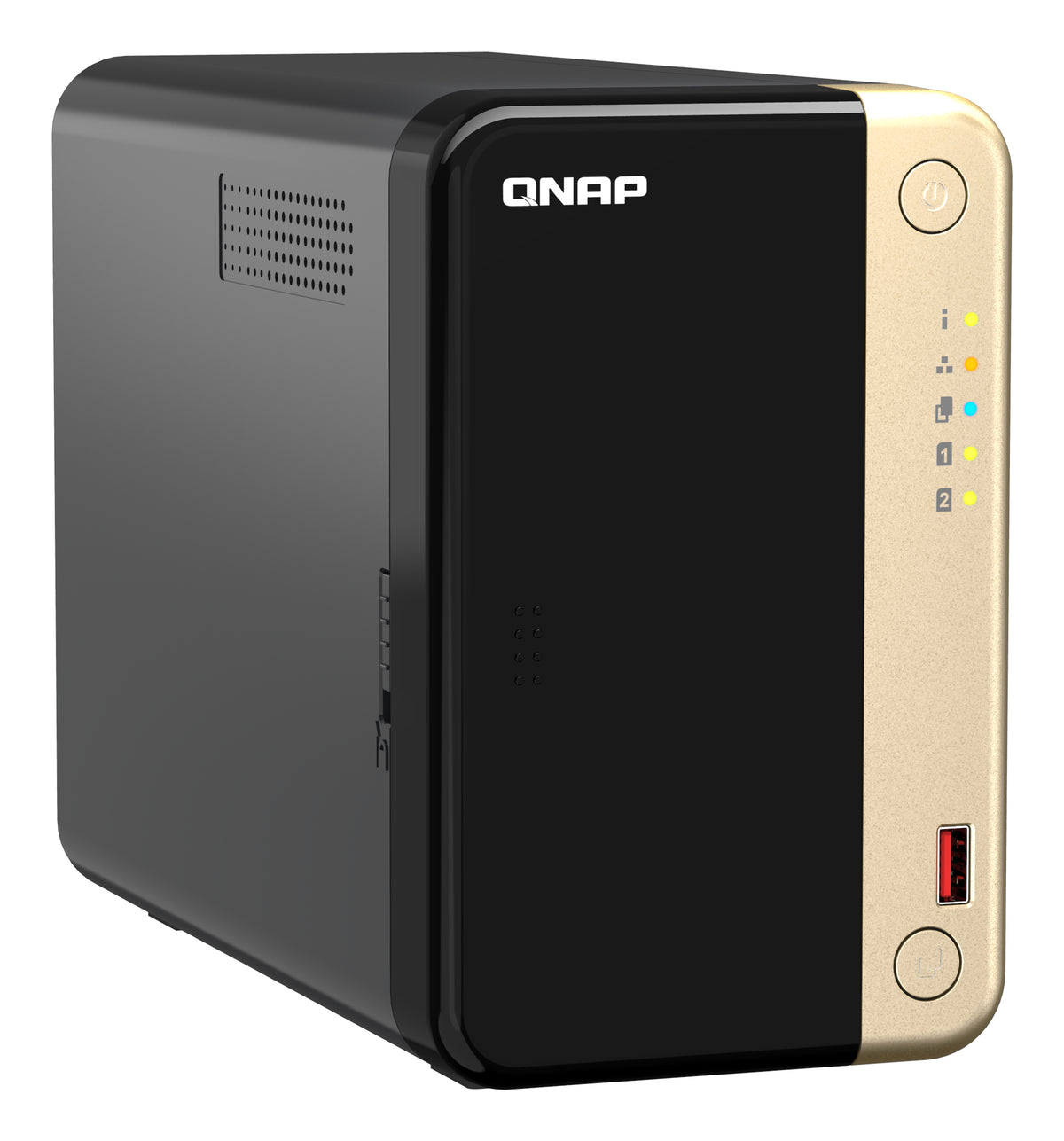 Unidad Almacenamiento NAS QNAP CPU Celeron N5095 Quad Core 2.9GHz 8GB RAM RJ45 2.5GbE 2 Bahias 3.5 Linux Sin Discos