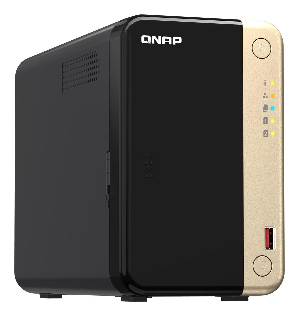Unidad Almacenamiento NAS QNAP CPU Celeron N5095 Quad Core 2.9GHz 8GB RAM RJ45 2.5GbE 2 Bahias 3.5 Linux Sin Discos