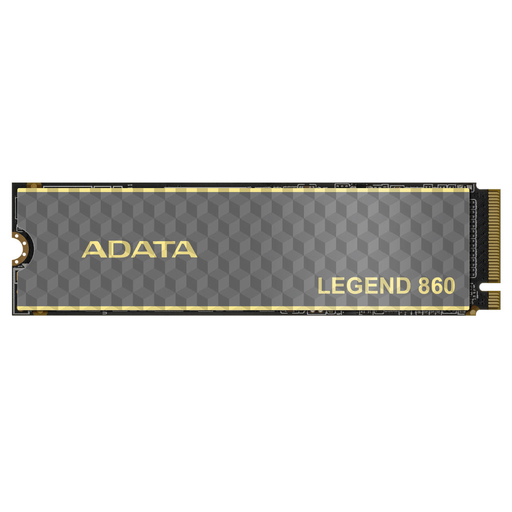 Unidad de Estado Sólido SSD ADATA Legend 860 500GB PCIE Gen4 M.2 2280 5000/3000Mbs Compatible con PS5 Disipador Alu