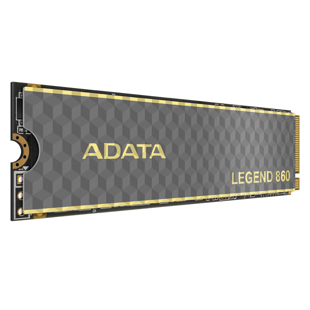 Unidad de Estado Sólido SSD ADATA Legend 860 500GB PCIE Gen4 M.2 2280 5000/3000Mbs Compatible con PS5 Disipador Alu