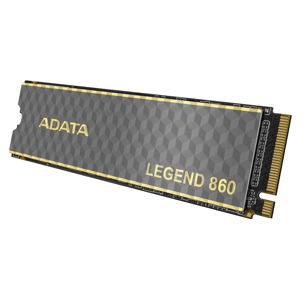 Unidad de Estado Sólido SSD ADATA Legend 860 500GB PCIE Gen4 M.2 2280 5000/3000Mbs Compatible con PS5 Disipador Alu
