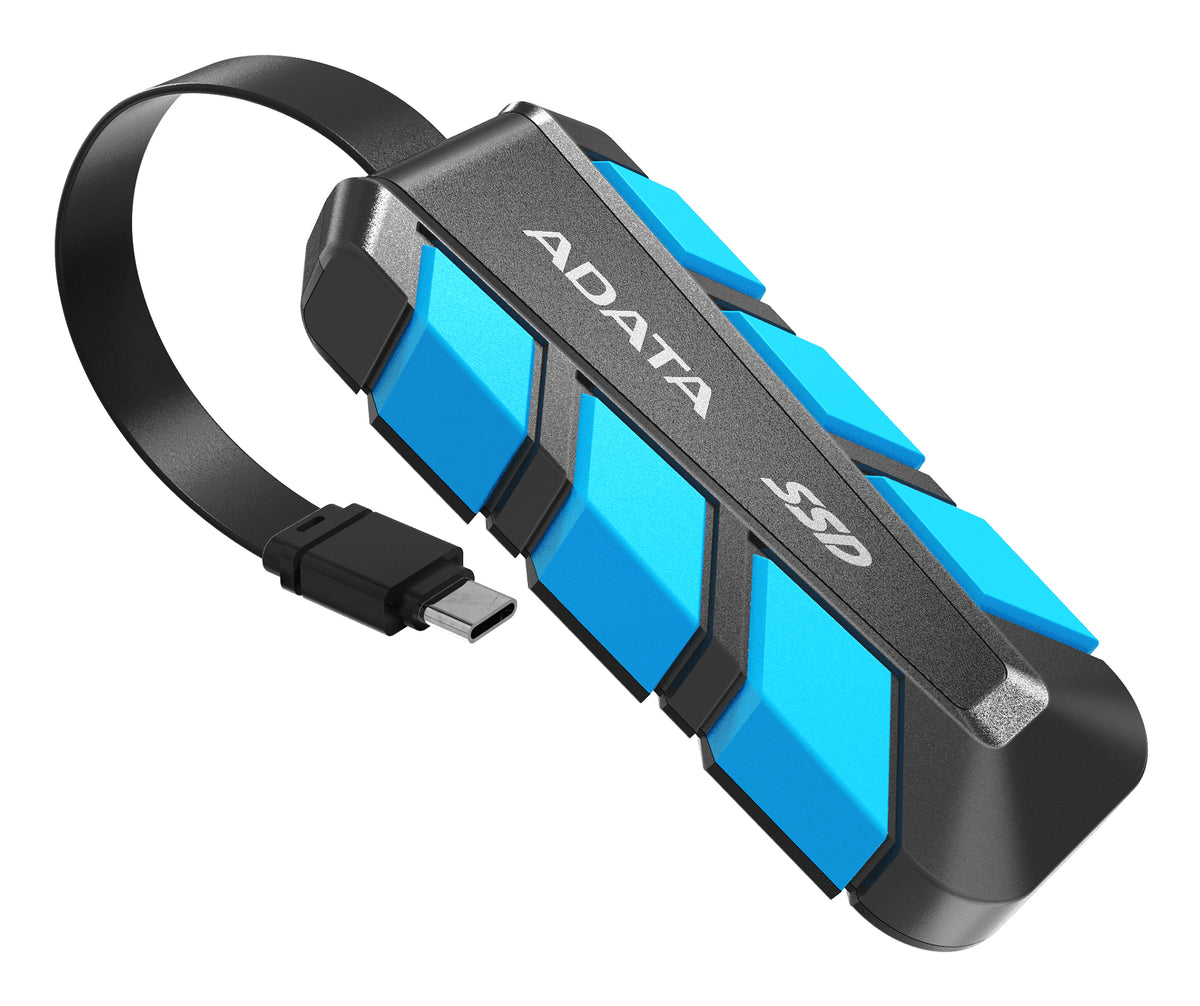 Unidad de Estado Sólido SSD ADATA Portátil SC740 500GB USB 3.2 Color Azul