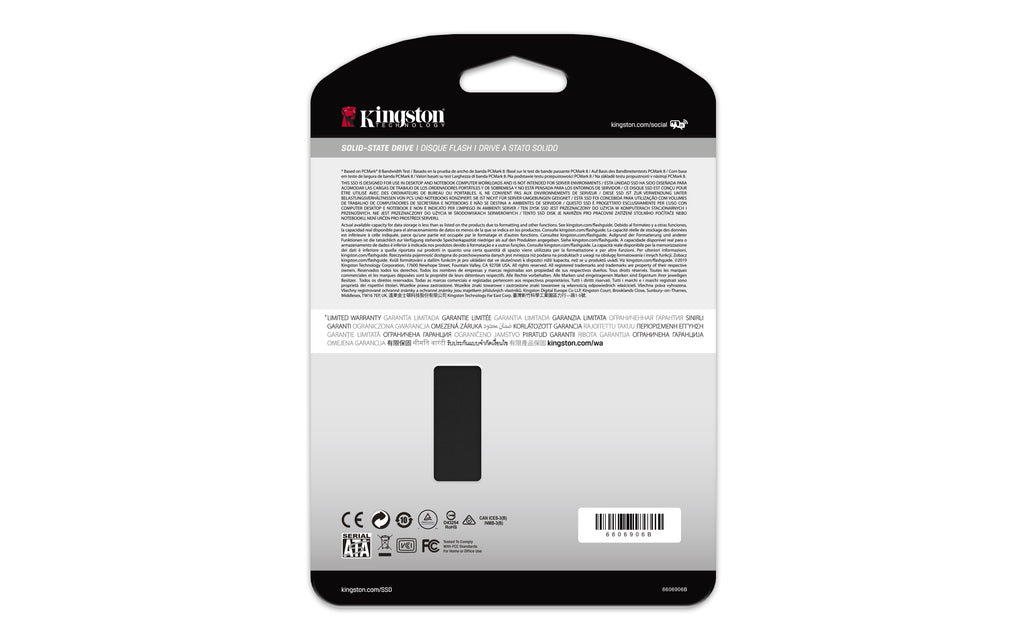 Unidad de Estado Sólido SSD Kingston 256 GB SKC600 SATA3 2.5"