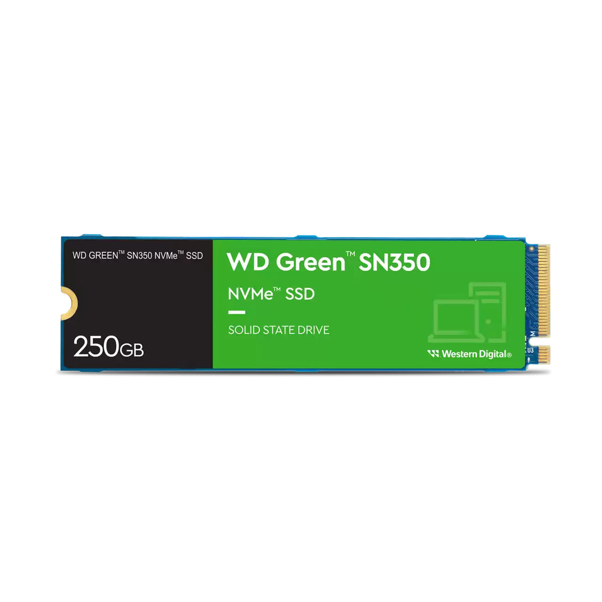 Unidad de Estado Solido Western Digital Interno Green SN350 250GB M.2 2280 PCIe 3.0 NVMe Lect
