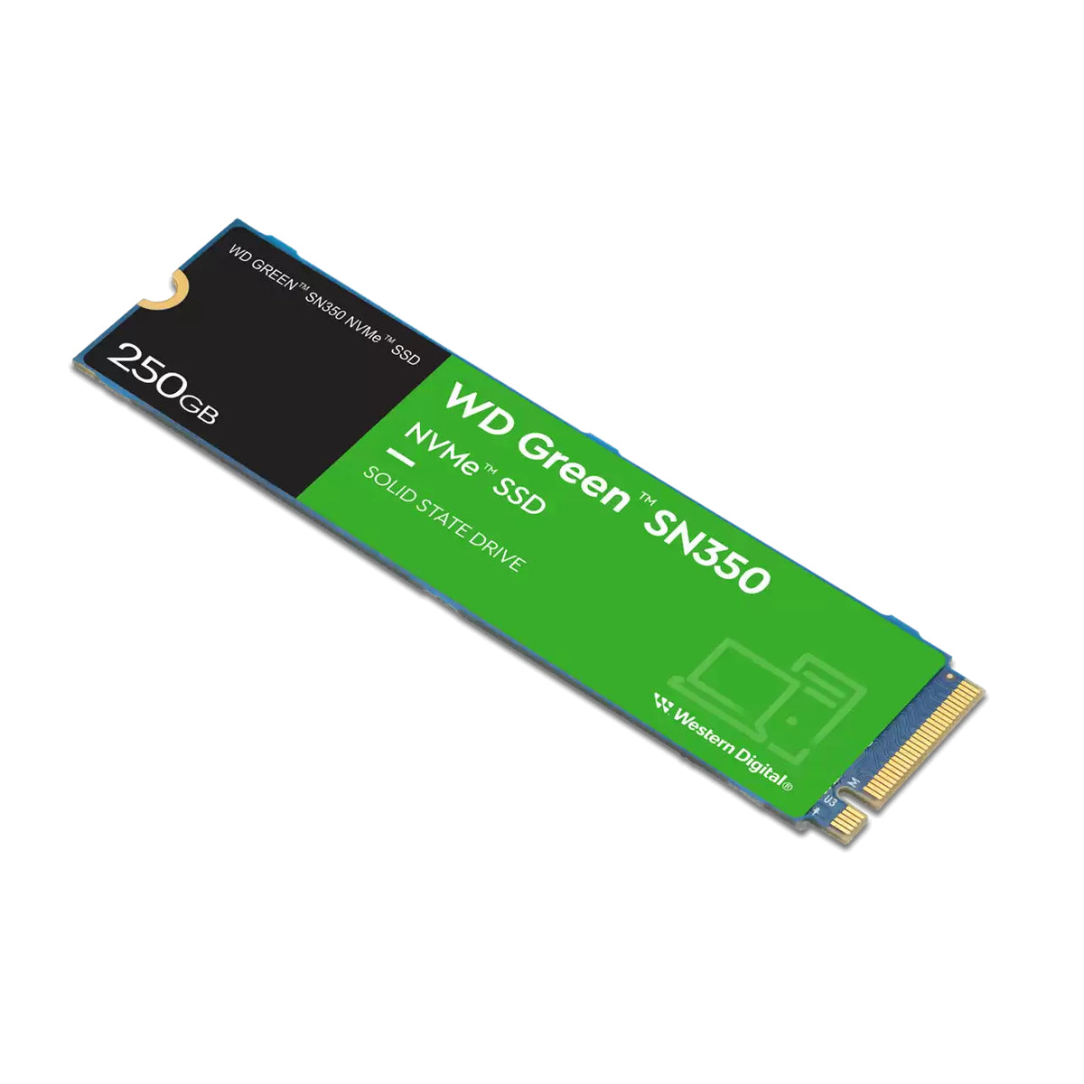 Unidad de Estado Solido Western Digital Interno Green SN350 250GB M.2 2280 PCIe 3.0 NVMe Lect