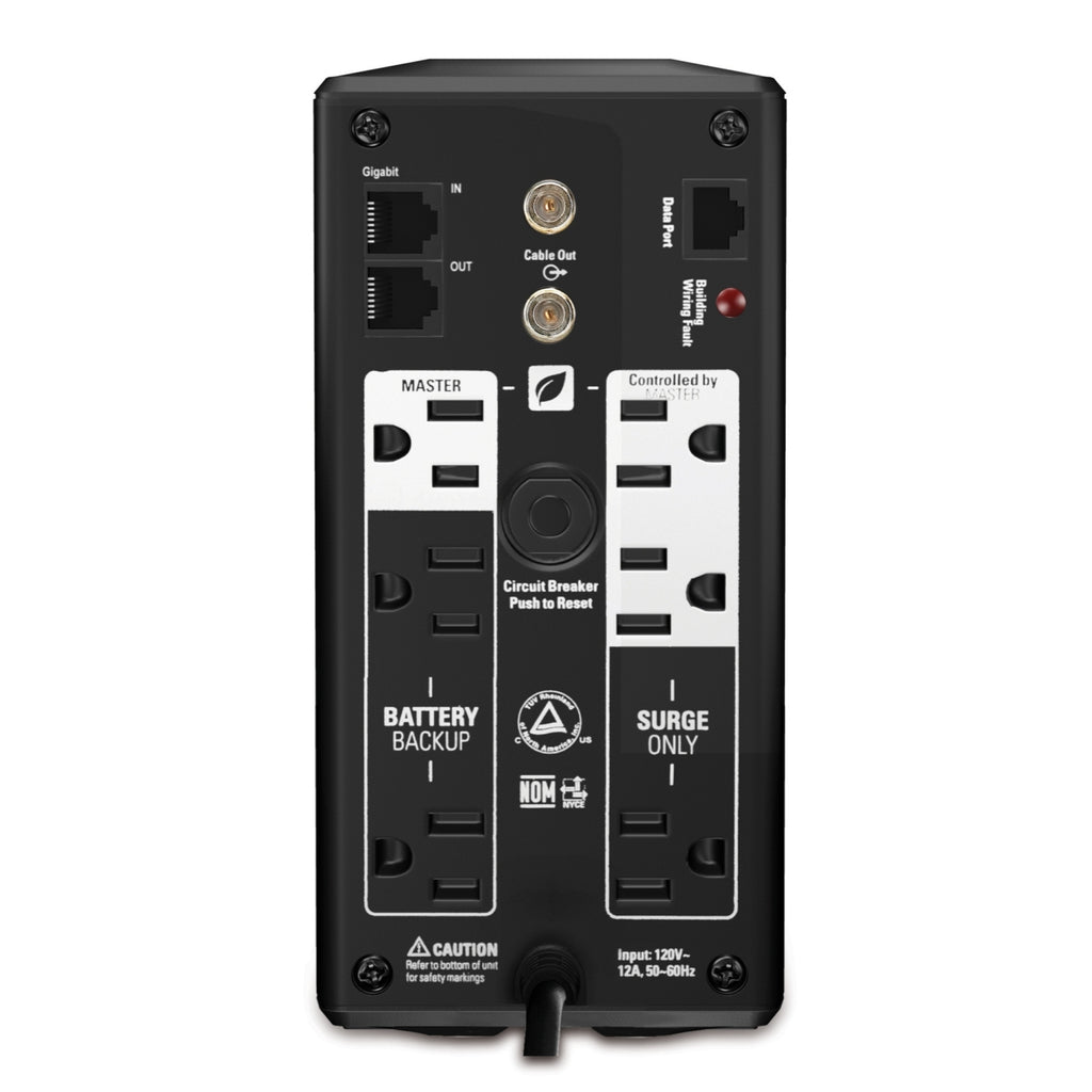 UPS APC Pro 700VA/420W 120V Batería Repuesto Ahorro de Energía 6 Contactos Color Negro