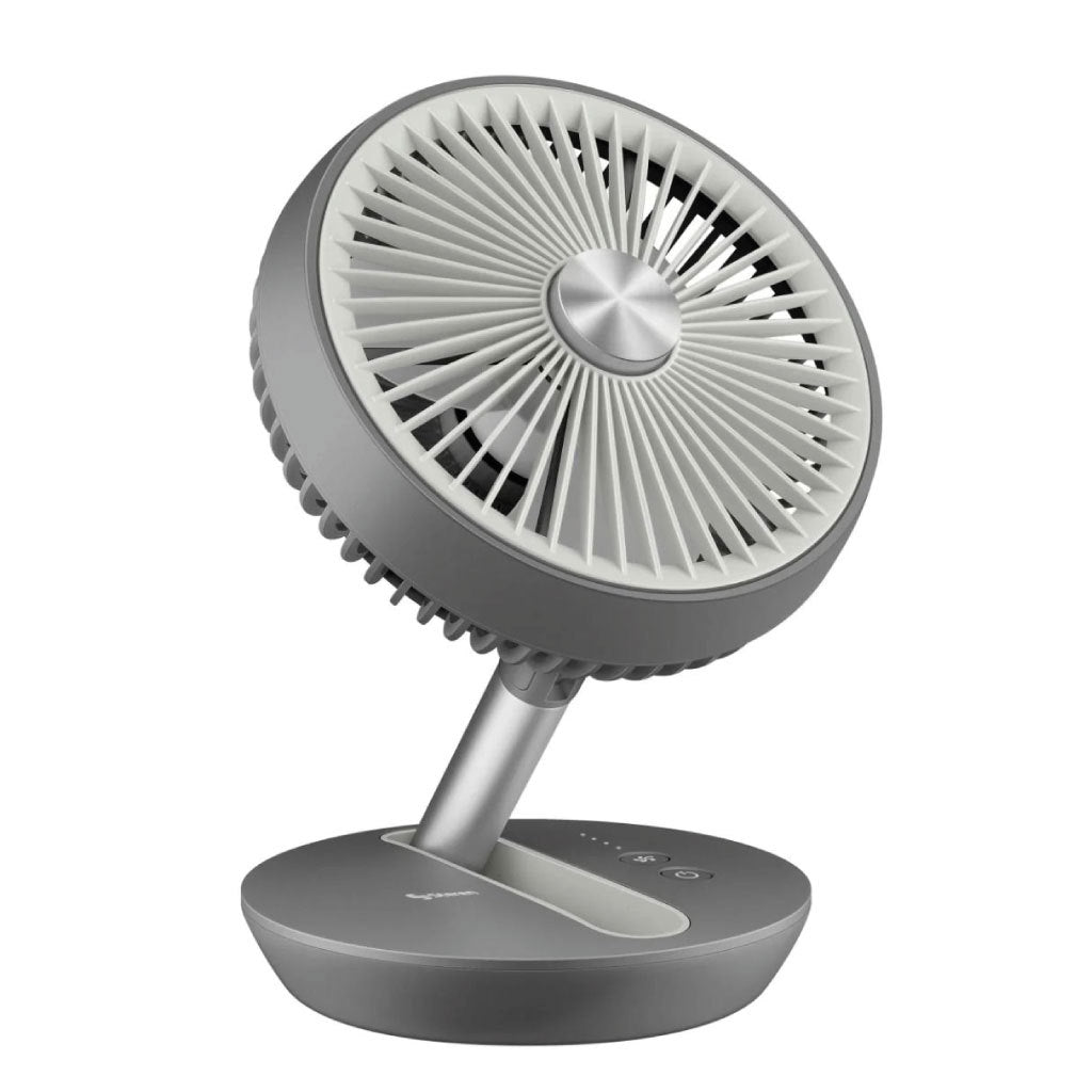 Ventilador Steren Plegable Recargable Color Gris