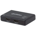 Video Splitter Manhattan HDMI 2 Puertos UHD TV 4k/30Hz Color Negro