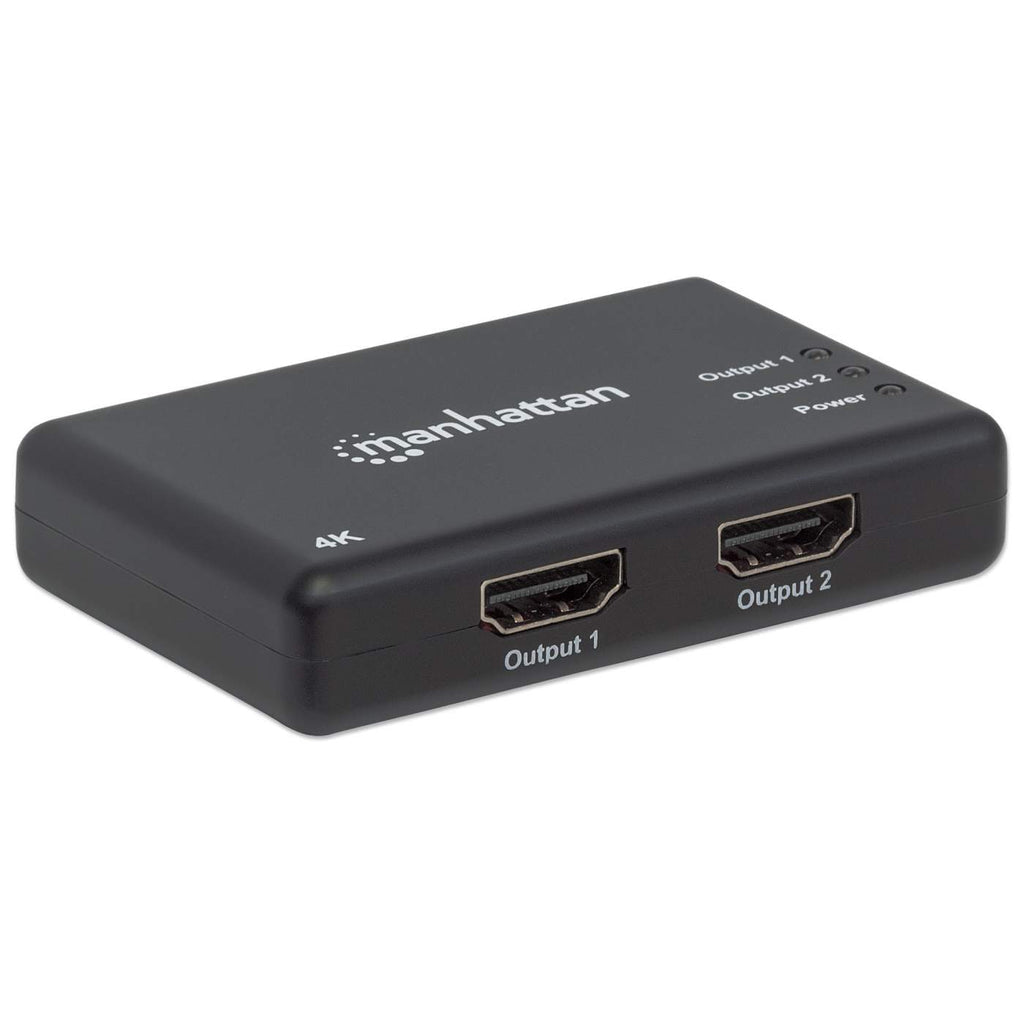 Video Splitter Manhattan HDMI 2 Puertos UHD TV 4k/30Hz Color Negro