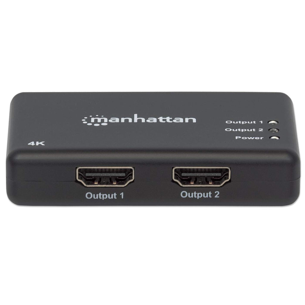 Video Splitter Manhattan HDMI 2 Puertos UHD TV 4k/30Hz Color Negro