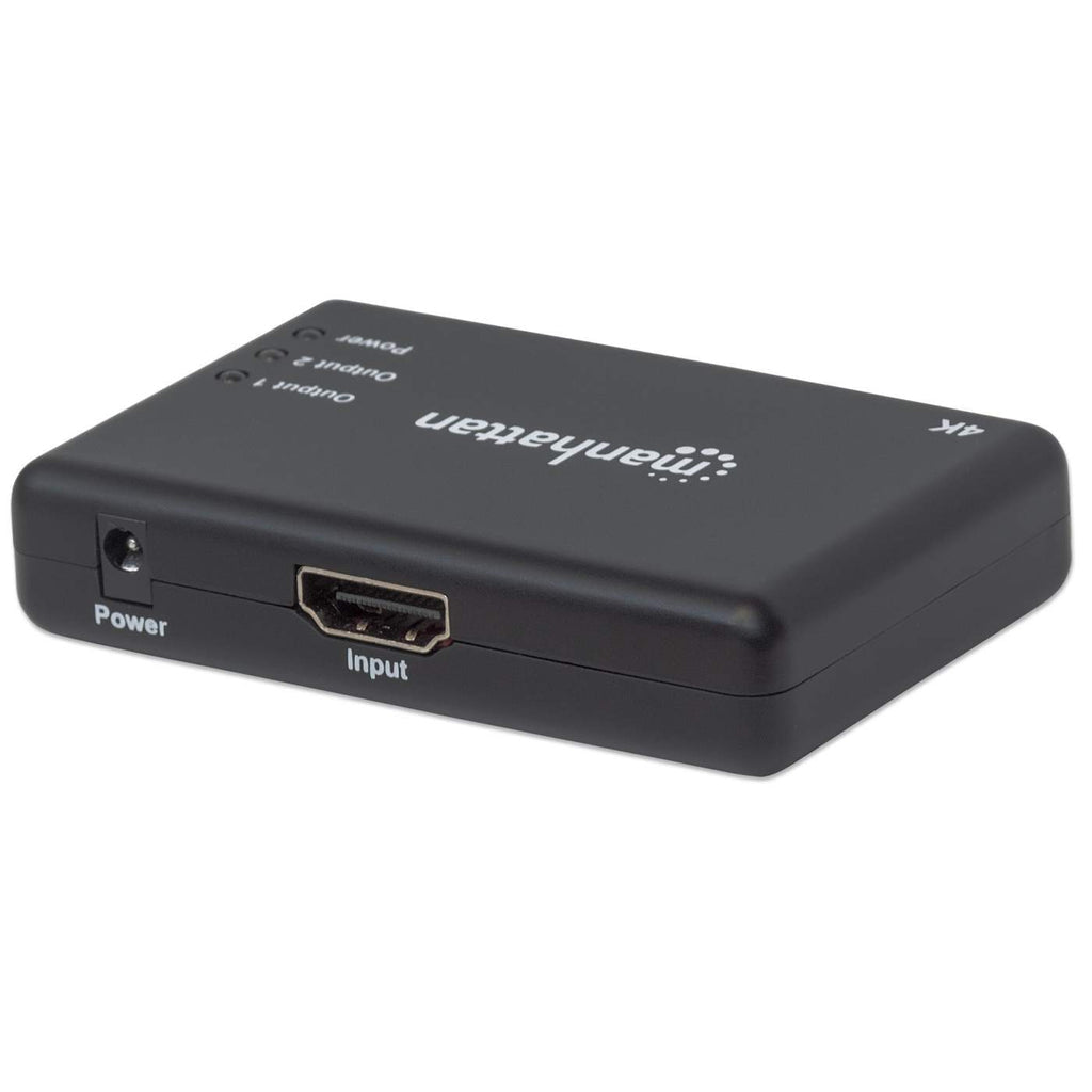 Video Splitter Manhattan HDMI 2 Puertos UHD TV 4k/30Hz Color Negro
