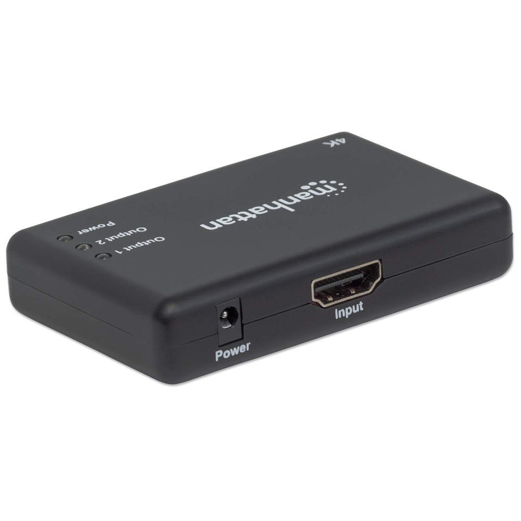 Video Splitter Manhattan HDMI 2 Puertos UHD TV 4k/30Hz Color Negro